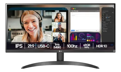 Monitor LG UltraWide 29WQ500 29 Polegadas IPS 100Hz