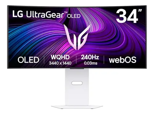 Monitor LG UltraGear 34GX90SA OLED Curvo 34 Polegadas 240Hz