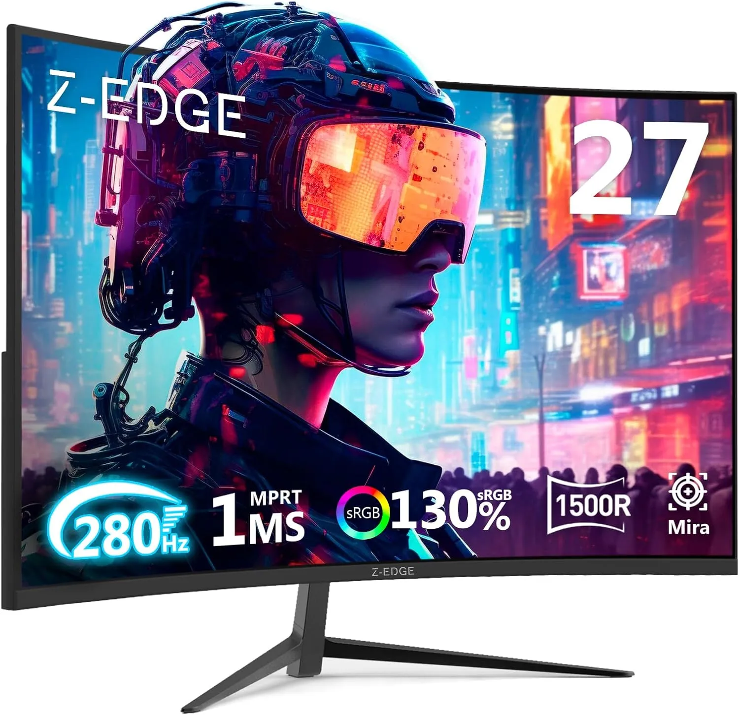 Monitor Gamer Curvo Z-Edge 27 Polegadas FHD 280Hz 1ms