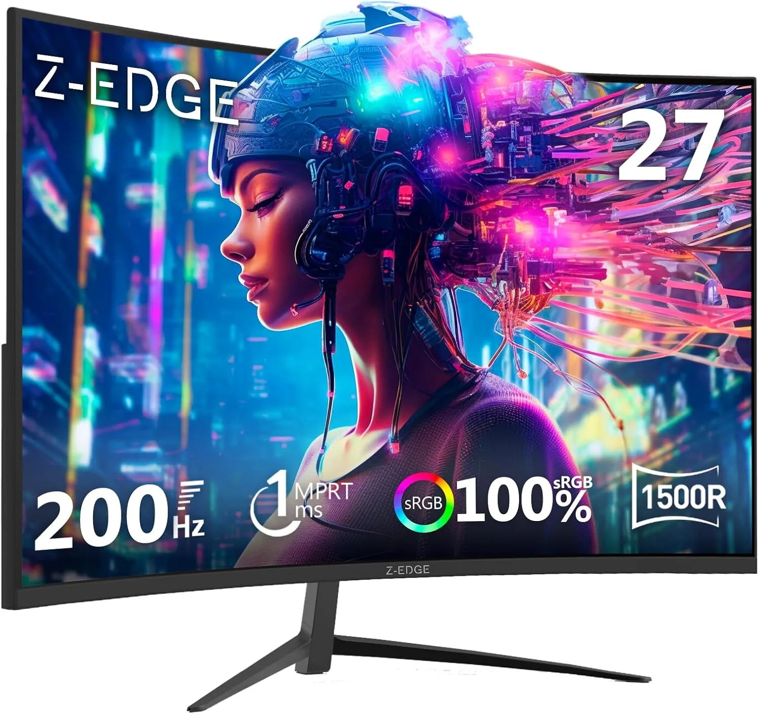 Monitor Gamer Curvo Z-Edge 27" 200Hz FHD - Foto oficial e menor preço