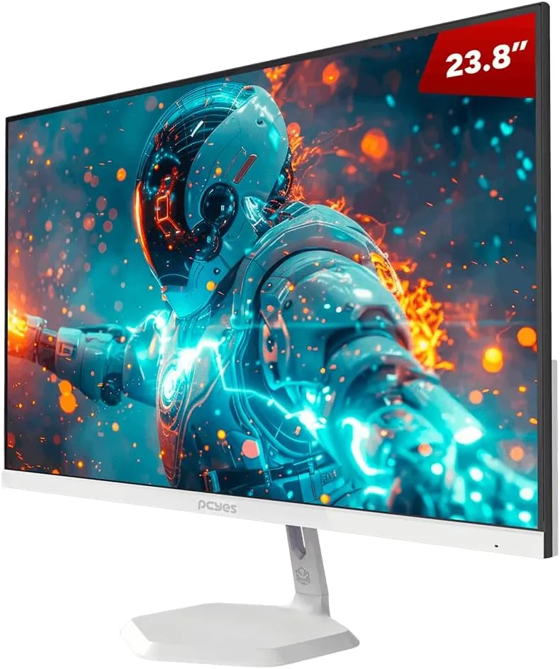 Monitor Gamer PCYES O-Creed O23F 23.8" FHD 180Hz Branco - Foto oficial e menor preço