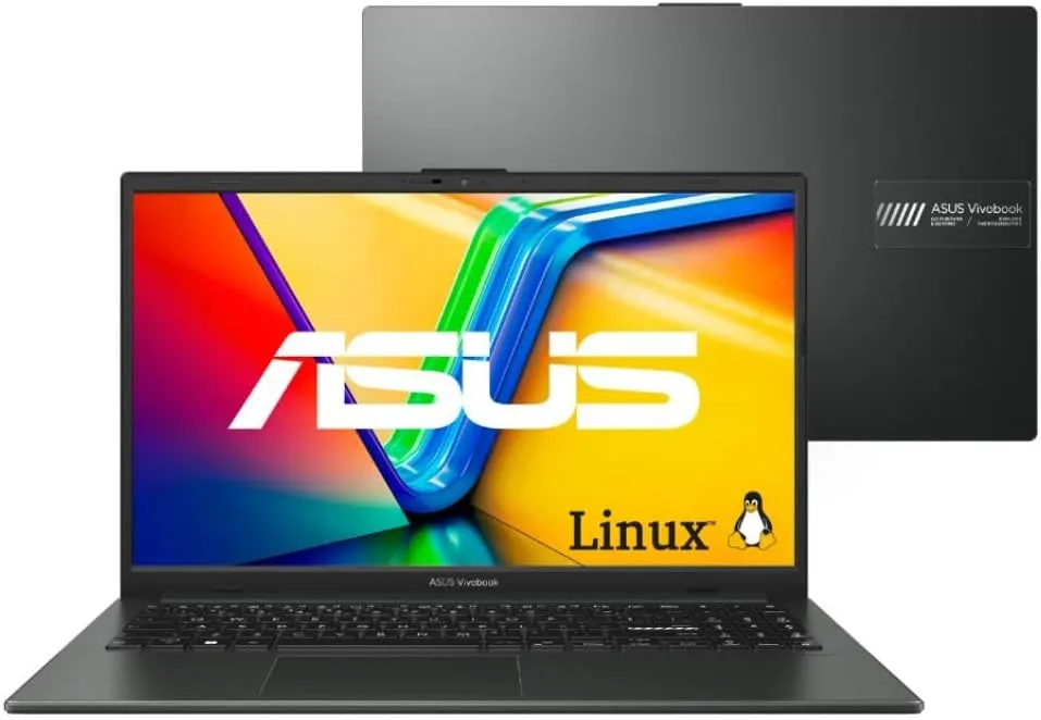 Notebook ASUS Vivobook Go 15 E1504FA Preto - Foto oficial e menor preço