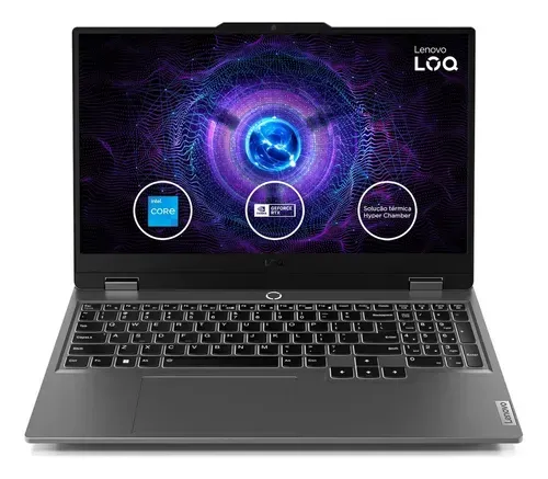 Notebook Lenovo LOQ 15IRX9 Intel Core i5-13450HX RTX 3050 8GB 512GB SSD