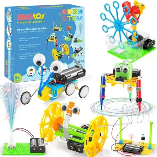 Kit de Robótica Educacional STEM Brastoy 6 em 1