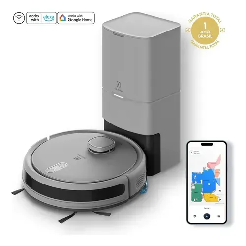 Robô Aspirador Electrolux ERB80 4 em 1 Wi-Fi