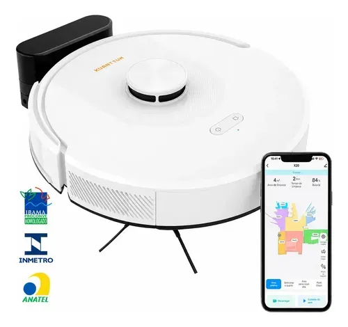 Robô Aspirador Kuanttum S10 com Mapeamento a Laser