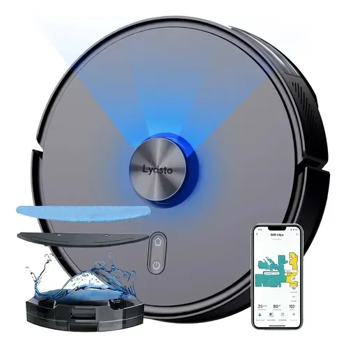 Aspirador Robô Lydsto R1D Edge com Mapeamento e Sucção de 8000 Pa