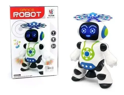 Robô Dançarino Shantou Baitong Musical com Luzes e Hélice