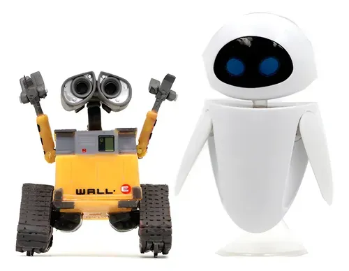 Bonecos de Ação Wall-E e Eva Disney Pixar Colecionáveis