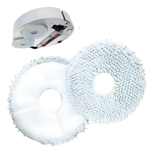 Kit 2 Panos Mop para Robô Aspirador Xiaomi S10+ e X10 Plus
