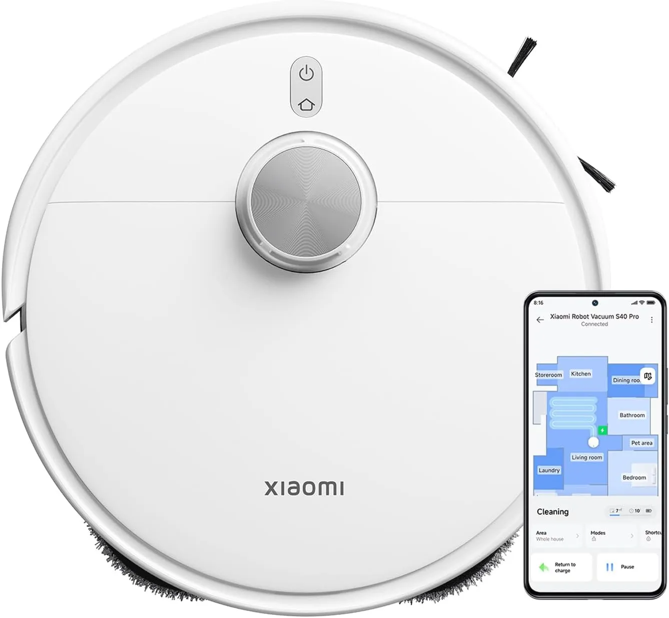Kit Reposição S40 Pro Robot Vacuum Mop Escovas Filtro