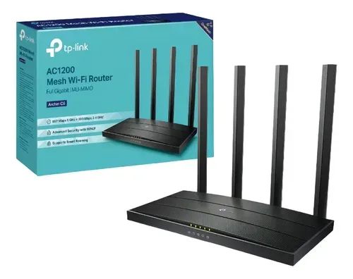 Roteador Wi-Fi TP-Link Archer C6 AC1200 Dual Band Gigabit - Foto oficial e menor preço