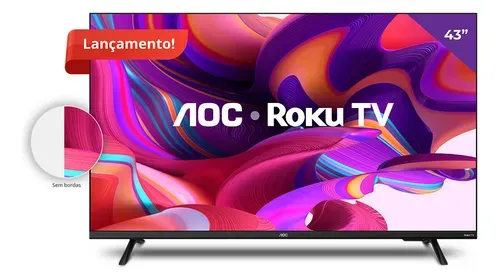 Smart TV AOC 43S5135 43 Polegadas Full HD Roku TV