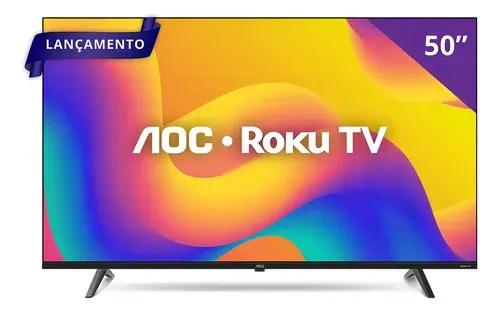 Smart TV AOC 50 polegadas 4K UHD Roku TV 507045