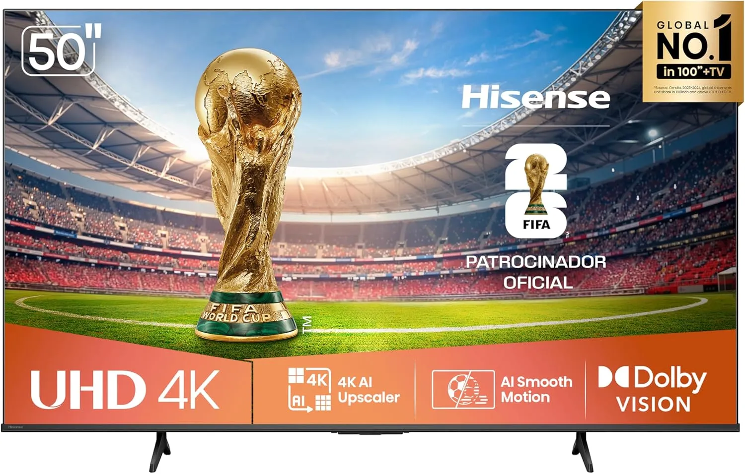 Smart TV Hisense 50 polegadas 4K 50A6NV