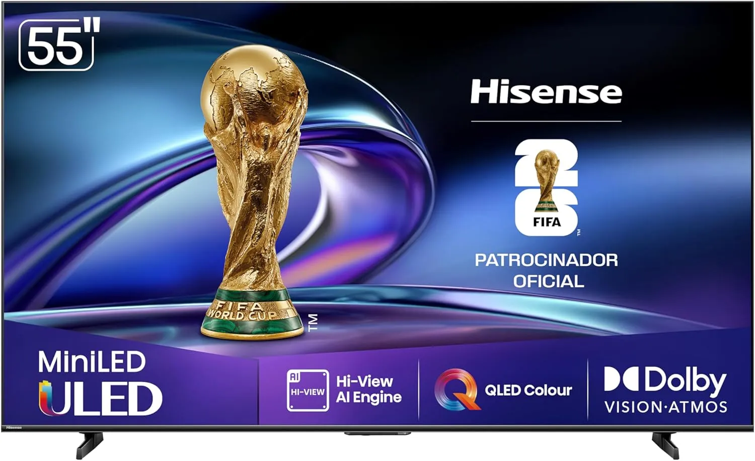Smart TV Hisense 55U6QV 55 Polegadas - Foto oficial e menor preço