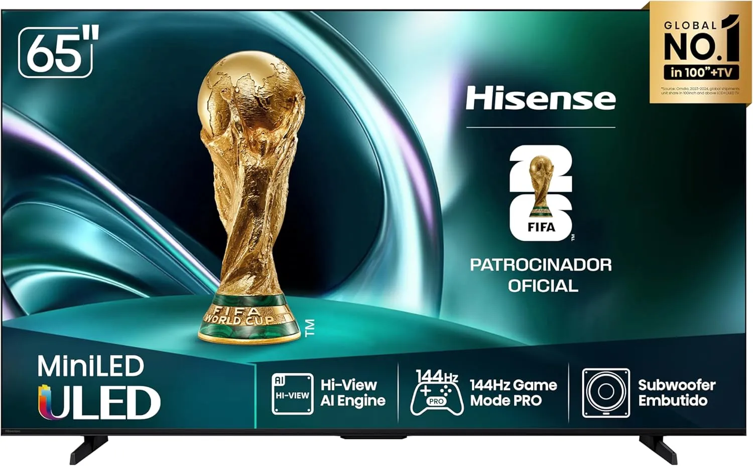 Smart TV Hisense 65U7QG 4K 144Hz Mini LED