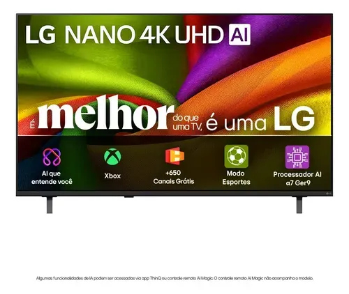 Smart TV LG NANO UHD AI NU850 55 Polegadas - Foto oficial e menor preço