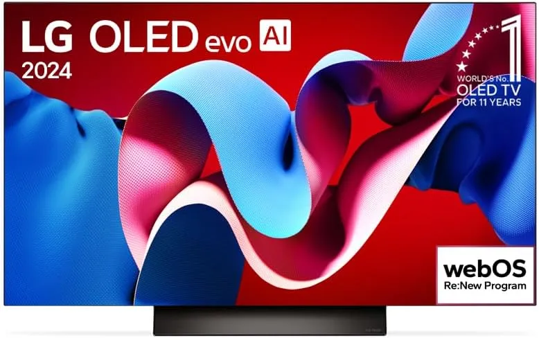 Smart TV LG OLED 48 polegadas OLED48C4 4K 144Hz