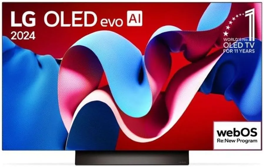 Smart TV LG OLED 77 Polegadas OLED77C4 4K 144Hz - Foto oficial e menor preço