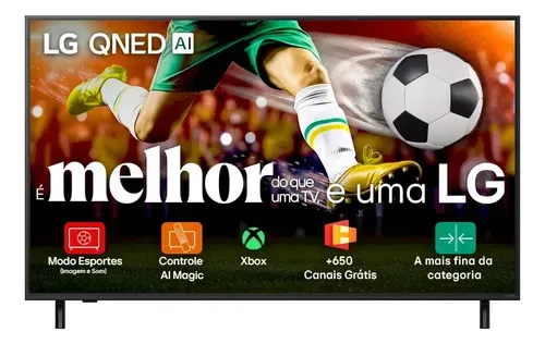 Smart TV LG QNED82 75 Polegadas 4K 2025