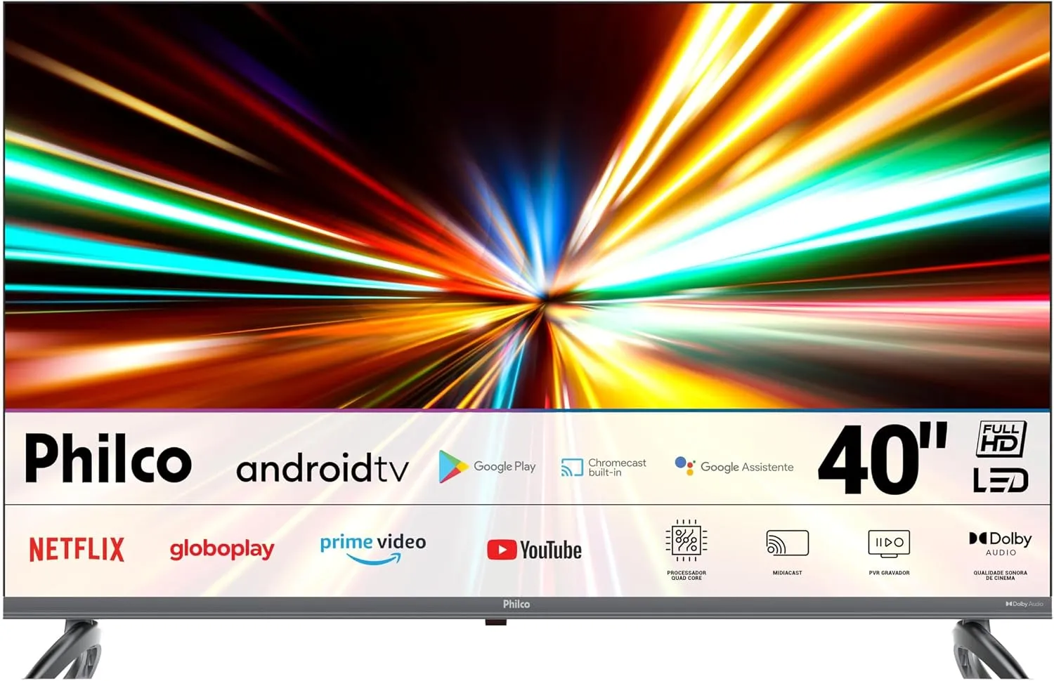 Smart TV Philco P40SAA 40 Polegadas Full HD Android 11 HDR10