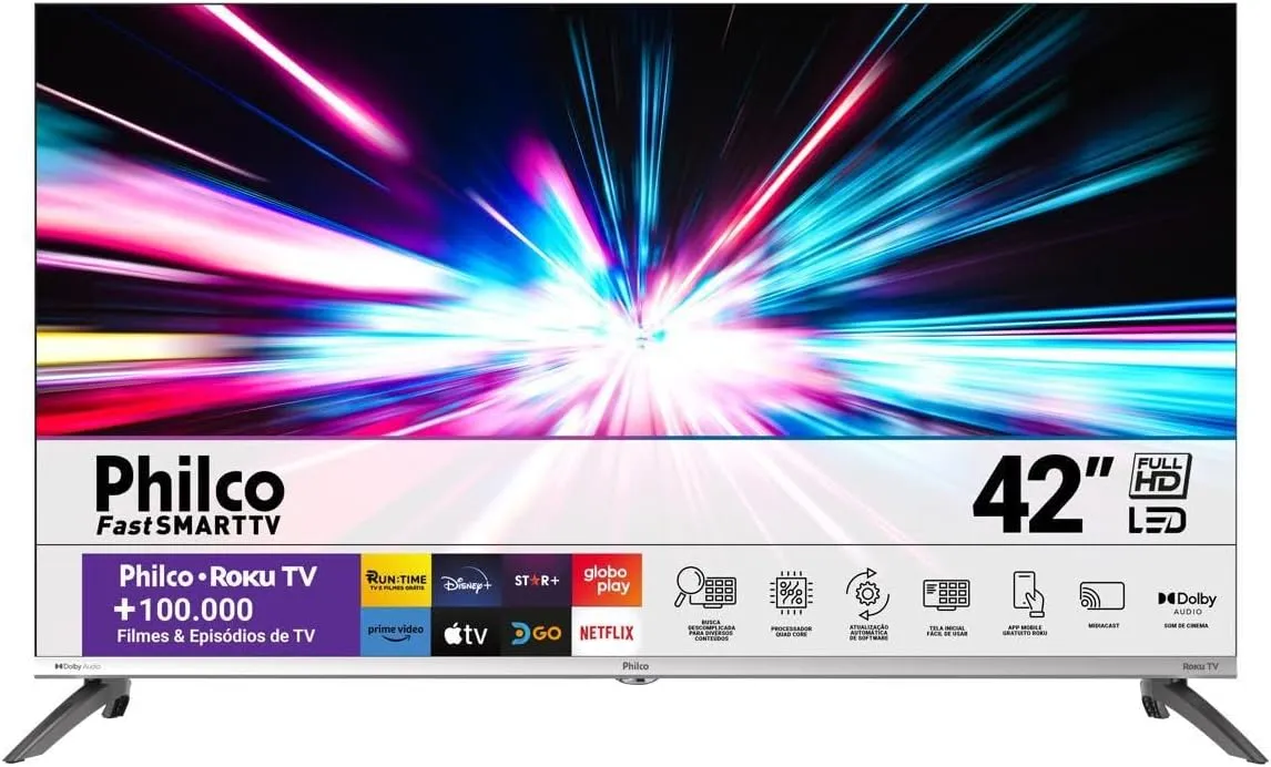 Smart TV Philco PTV42M9GR2CMB 42 Polegadas LED Roku TV