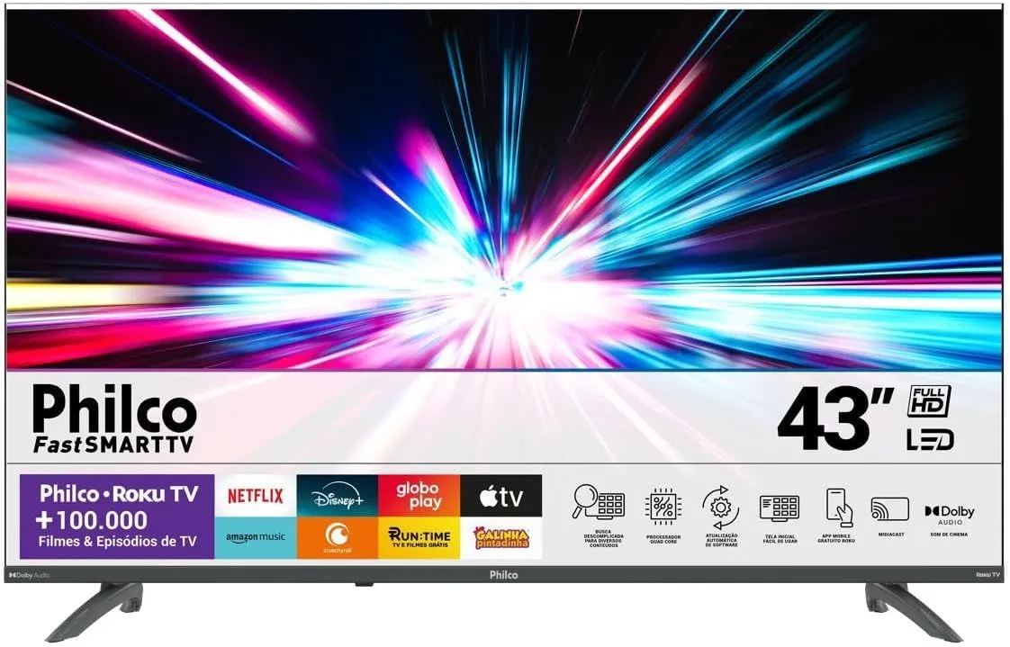 Smart TV Philco PTV43VA4REGB 43 Polegadas - Foto oficial e menor preço