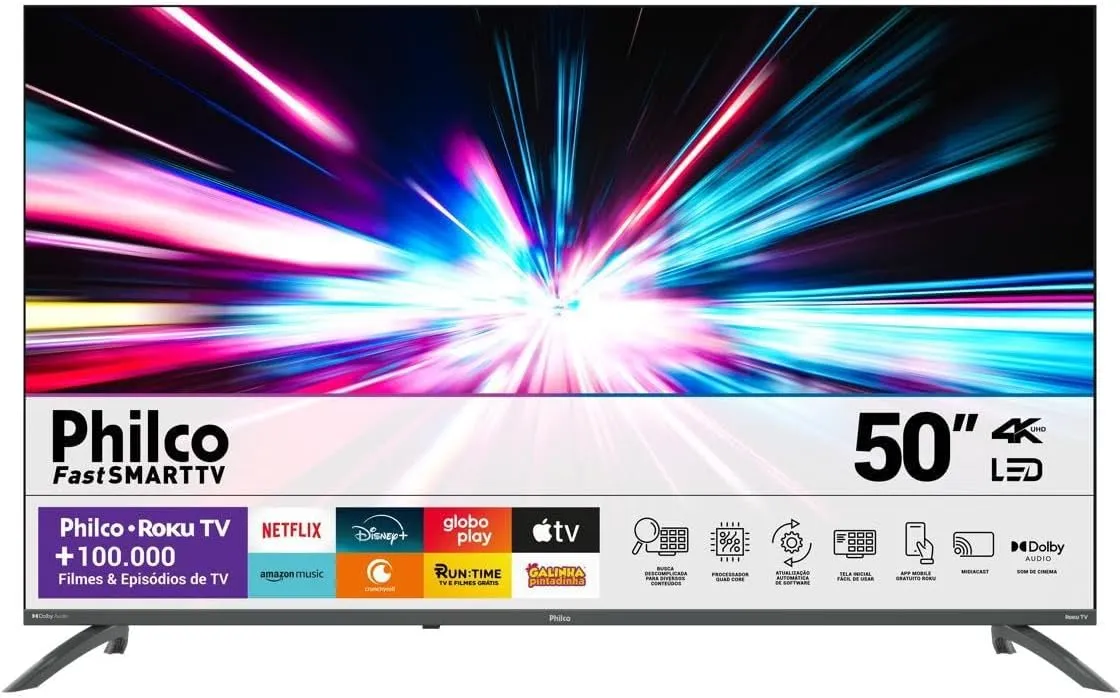 Smart TV Philco PTV50VA4REGB 50 Polegadas - Foto oficial e menor preço