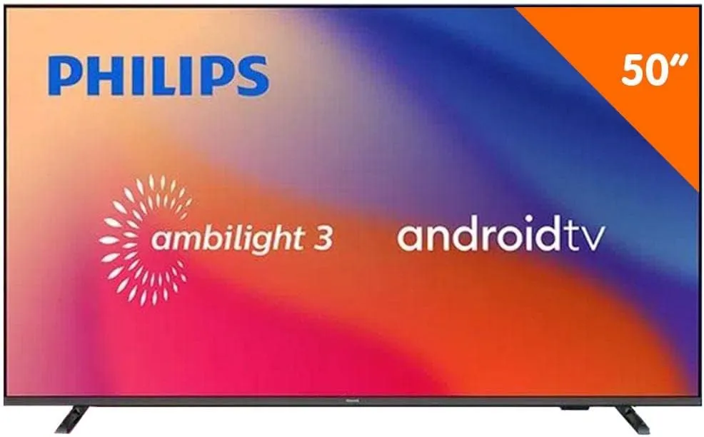 Smart TV Philips PUG7907 50 Polegadas 4K Android Ambilight