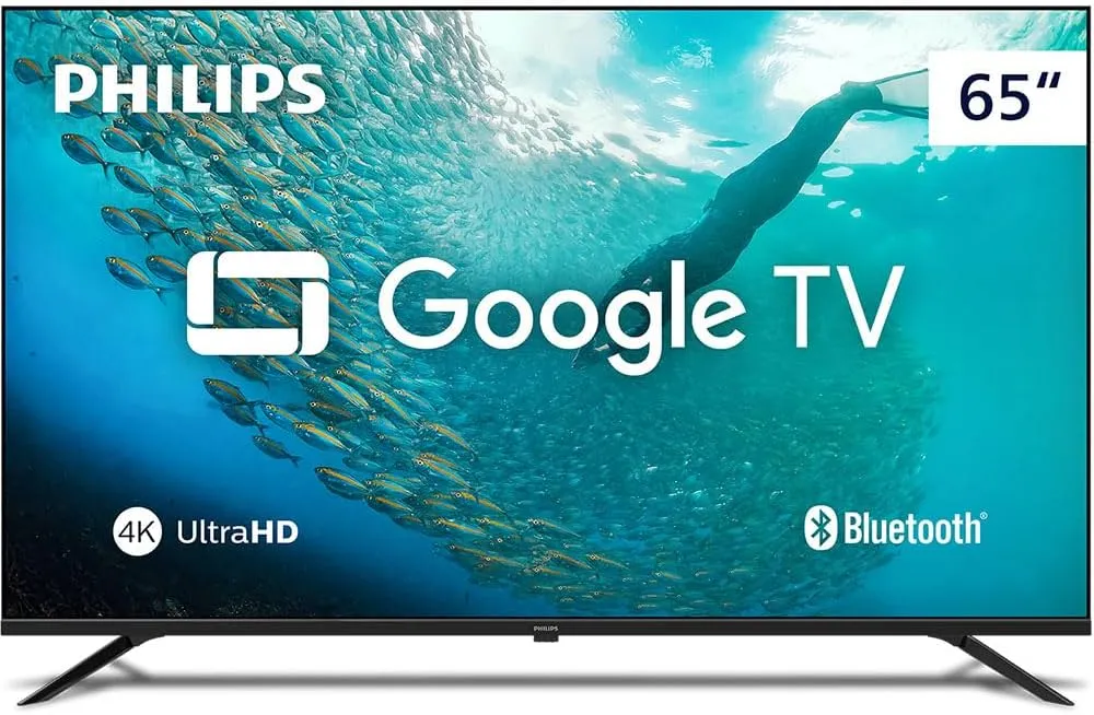Smart TV Philips 65 polegadas 4K UHD 65PUG7019/78 Google TV