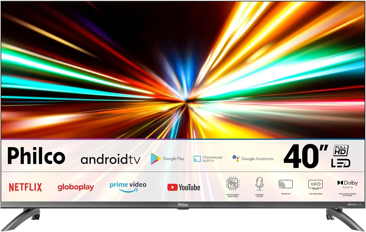 Smart TV Philco 40 Polegadas PTV40M9GACGB LED Android TV