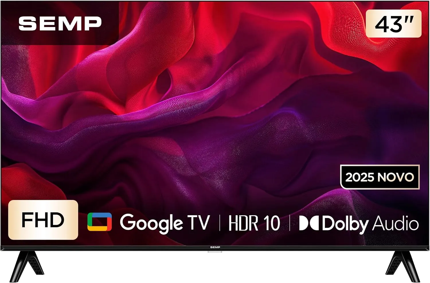 Smart TV Semp 43 Polegadas Full HD 43S42 Google TV