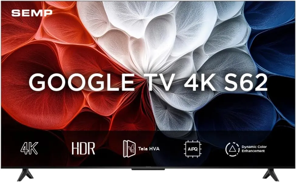 Smart TV Semp 65 Polegadas 4K HDR10+ Google TV 65S62