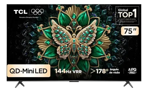 Smart TV TCL 75 Polegadas 4K QLED Mini LED 75C6K
