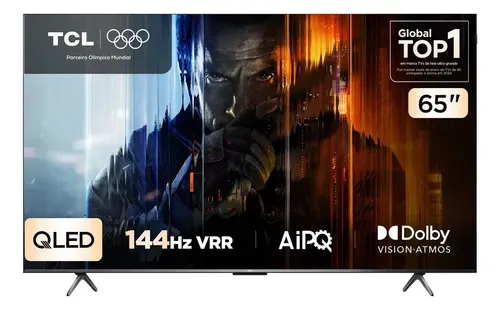 Smart TV TCL P8K 65" QLED 4K 144Hz Google TV