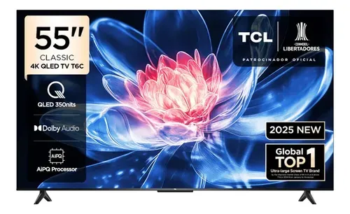 Smart TV TCL QLED 55" 4K Ultra HD TV + Google TV/HDR