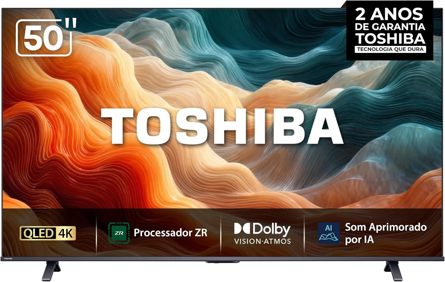 Smart TV TOSHIBA MiniLED QLED 4K 50M450RS 50 Polegadas