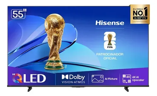 Smart TV Hisense 4K 55 Polegadas 55Q6QV QLED Dolby Vision