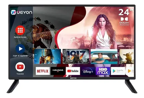 Smart TV Weyon 24 Polegadas LED HD Android 14