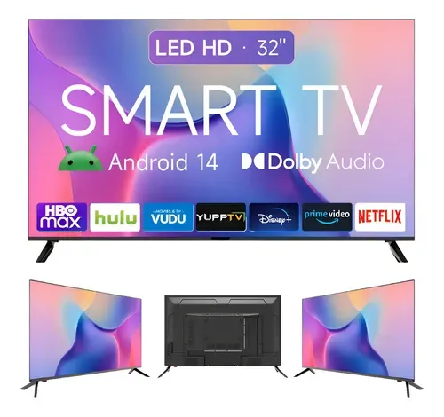 Smart TV Weyon 32 Polegadas LED HD Android 14