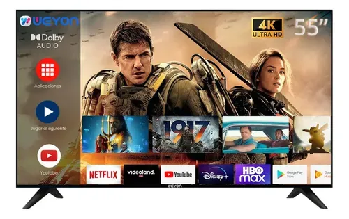 Smart TV Weyon 55 Polegadas 4K HDR Android TV