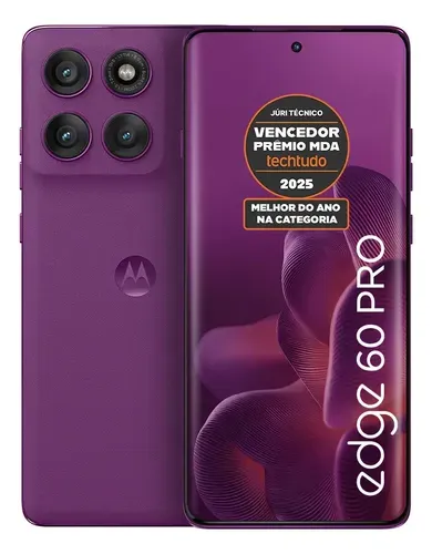 Smartphone Motorola Edge 60 Pro 5G - 256GB 12GB RAM Roxo