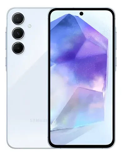 Smartphone Samsung Galaxy A55 128 GB Azul Claro - Foto oficial e menor preço