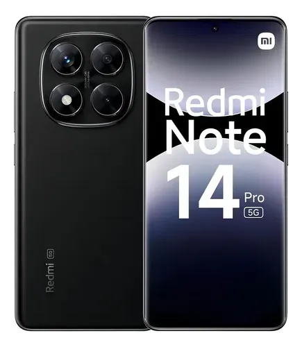 Smartphone Xiaomi Redmi Note 14 Pro 5G 256GB 8GB RAM Câmera 200MP Preto