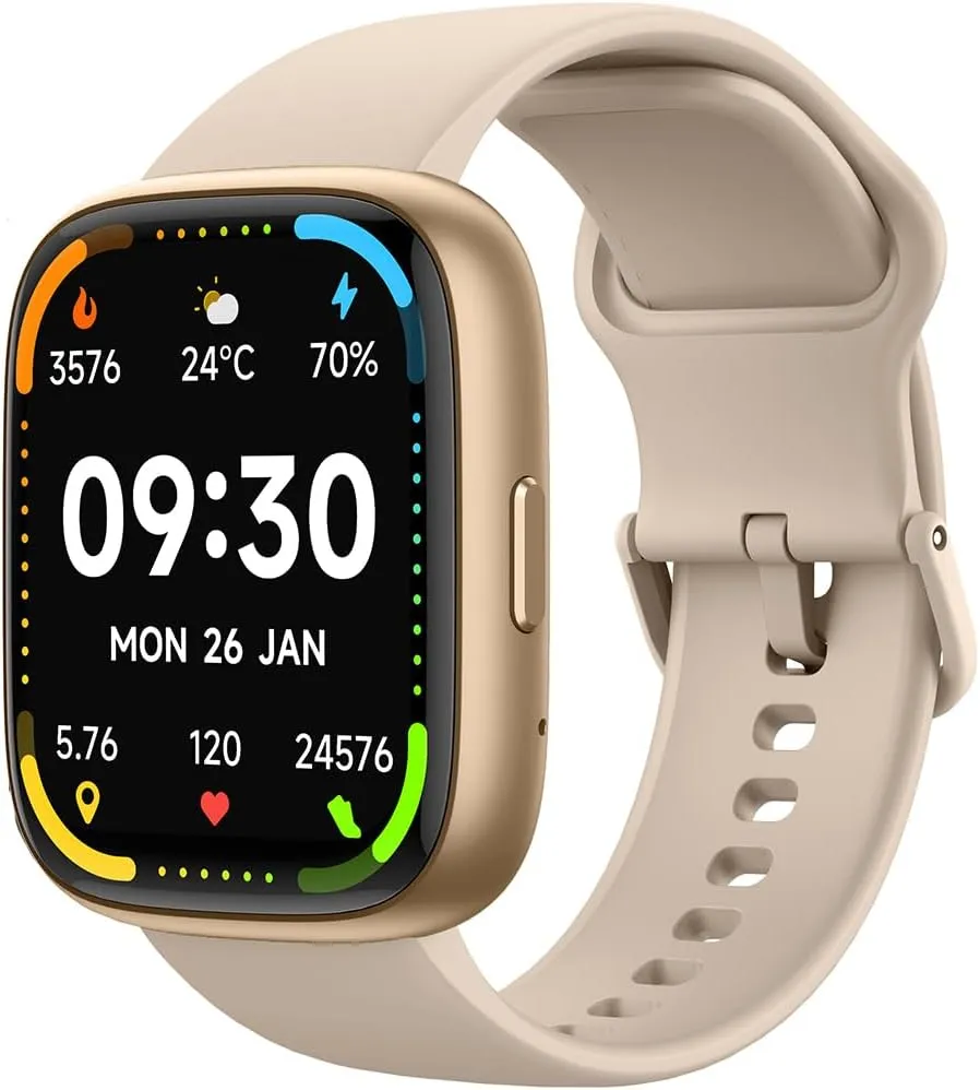 Smartwatch Bettdow com Ecrã Tátil e Alexa IP68 Rosa