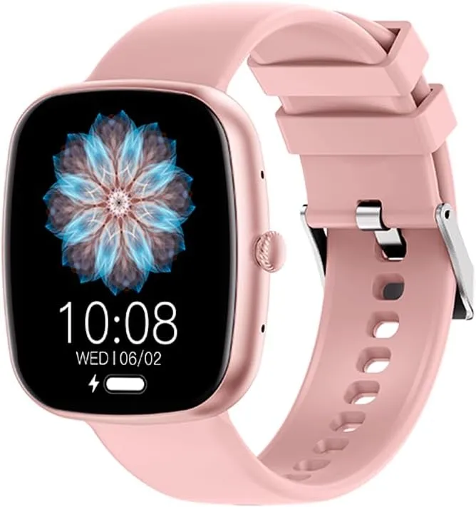 Smartwatch HZ-139 1.83" Rosa com Chamadas Bluetooth
