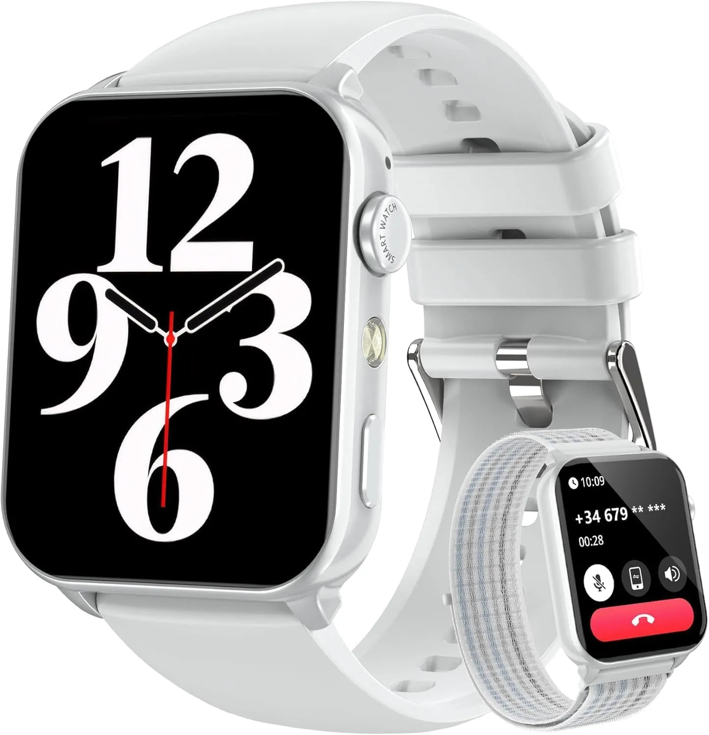 Smartwatch Blackview Masculino 1.91 polegadas Chamadas Bluetooth IP68 Prata