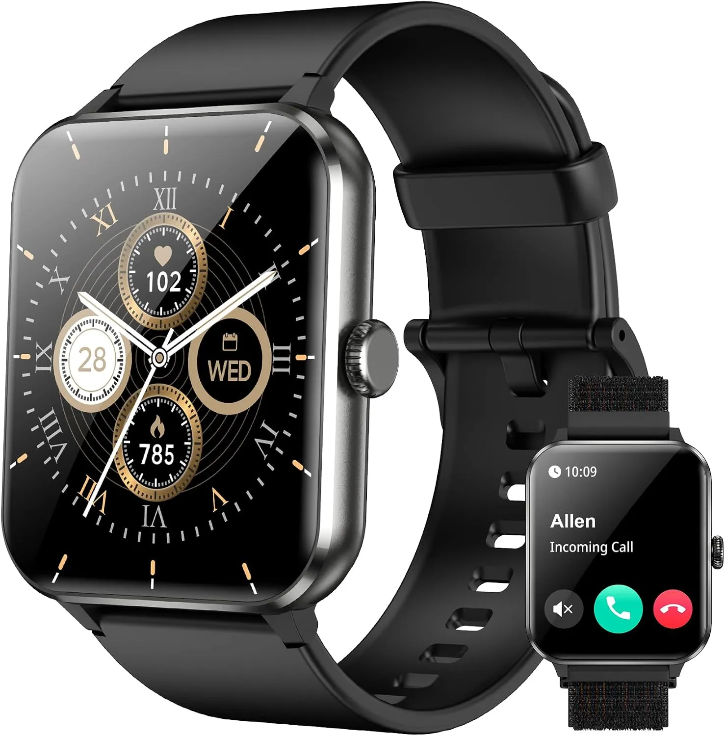 Smartwatch Blackview Tela HD 1.85 Polegadas Bluetooth IP68