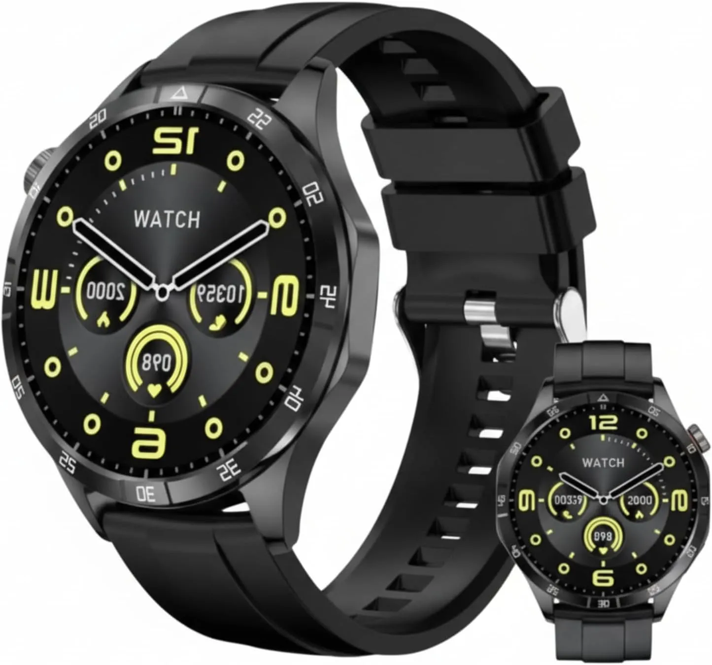 Smartwatch GT4 Max MA20S Tela HD 1.85 Polegadas Preto